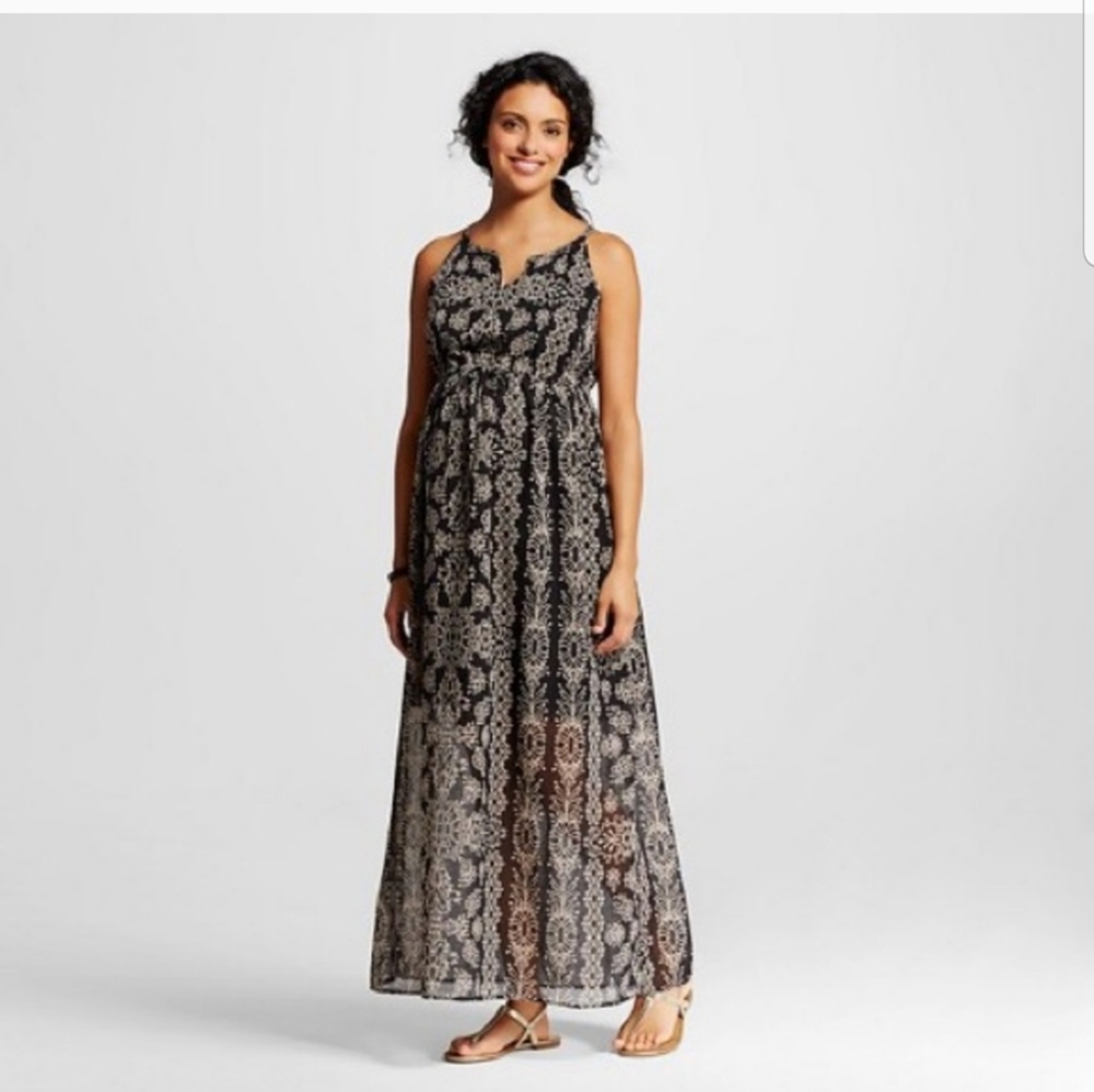Liz Lange for Target Maternity Printed Maxi Dress